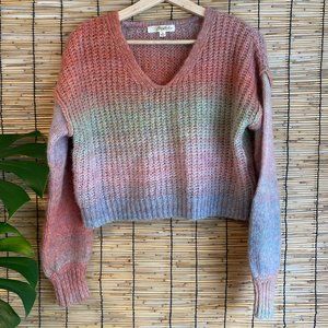 Brand New Gradient Cropped Sweater